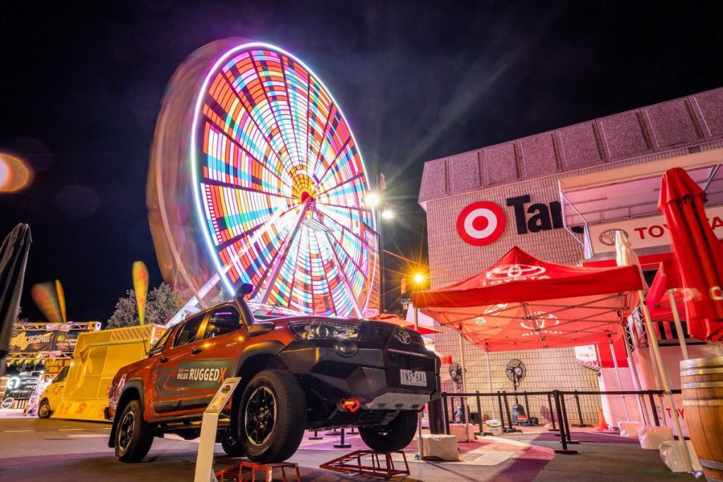 Night View of our mobile Ferris Wheel