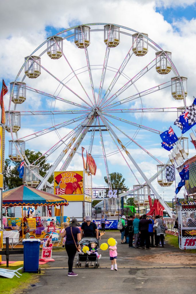 Beautiful day for a ride on a Ferris Wheel